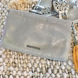 BCBGENERATION Mesh Sequin Clutch, EUC
